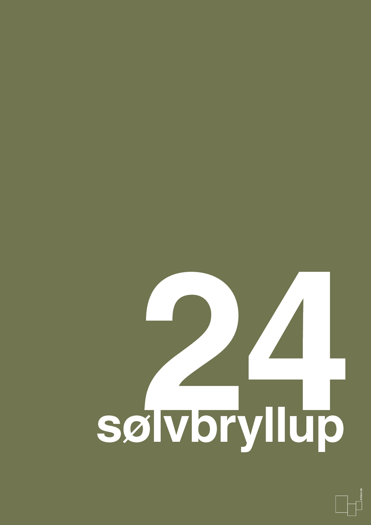 plakat: sølvbryllup - secret meadow-Bryllup-A1two3