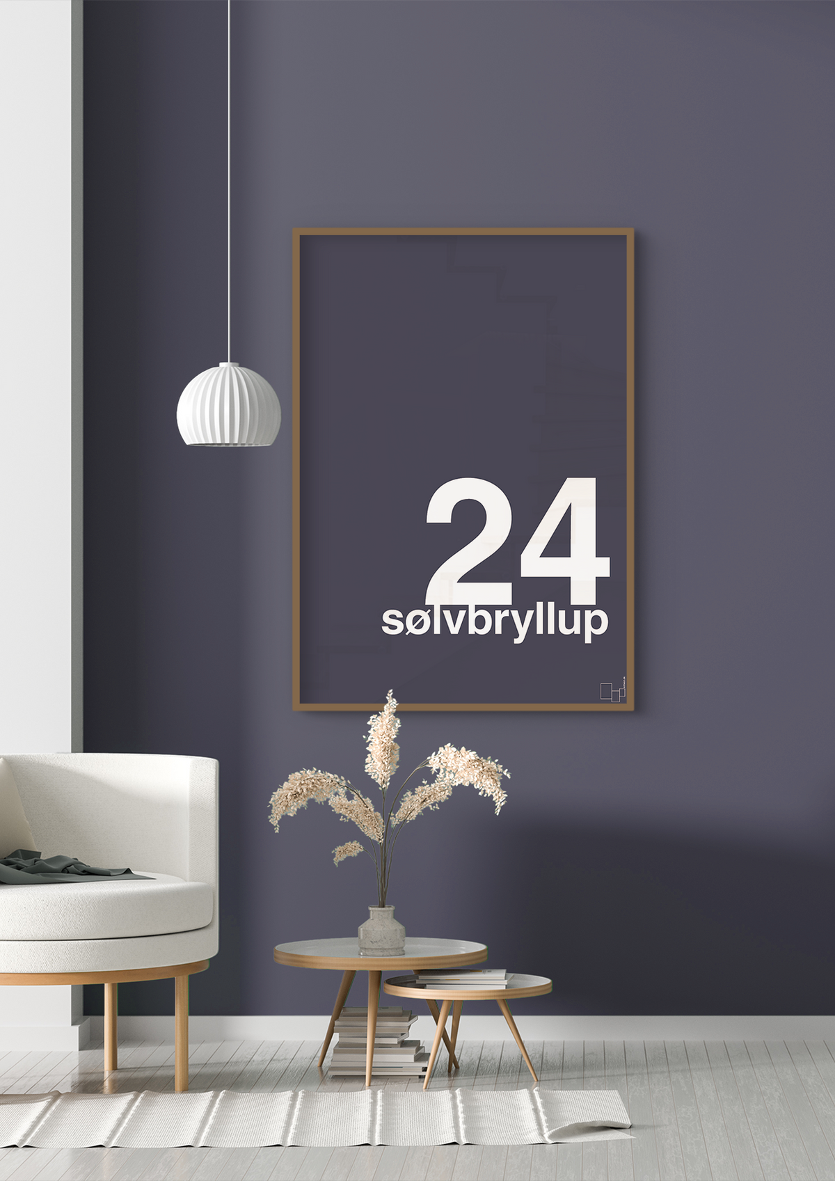 plakat: sølvbryllup - painters white-Bryllup-A1two3