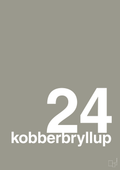 plakat: kobberbryllup - battleship gray-Bryllup-A1two3