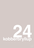 plakat: kobberbryllup - broken beige-Bryllup-A1two3