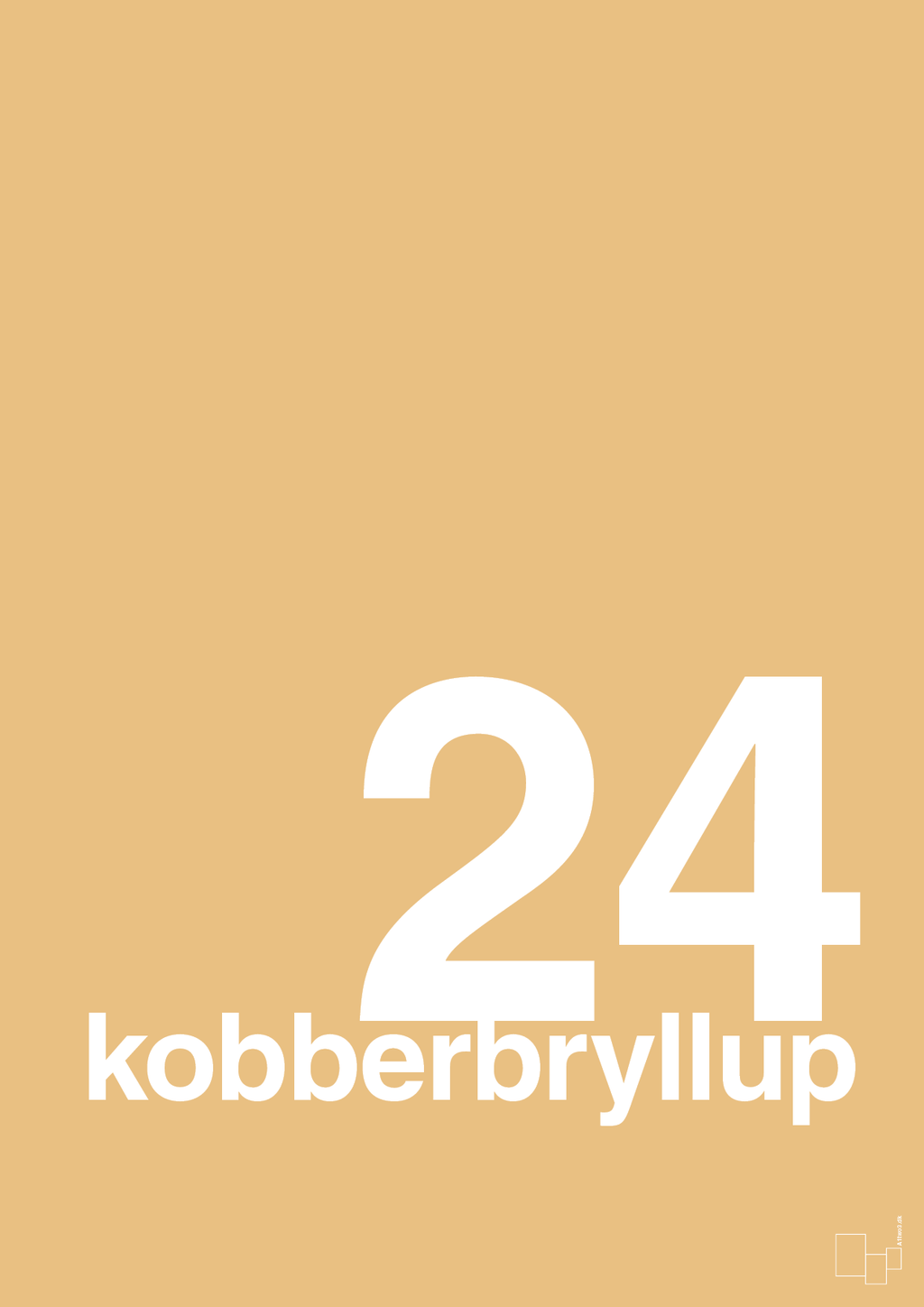 plakat: kobberbryllup - charismatic-Bryllup-A1two3