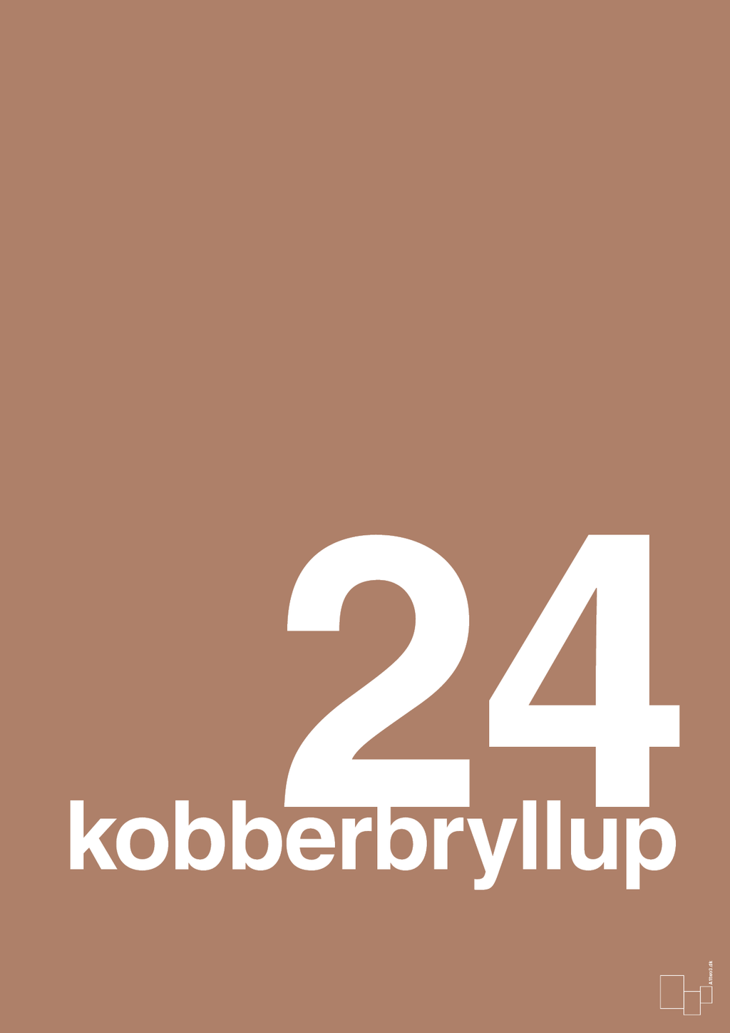 plakat: kobberbryllup - cider spice-Bryllup-A1two3