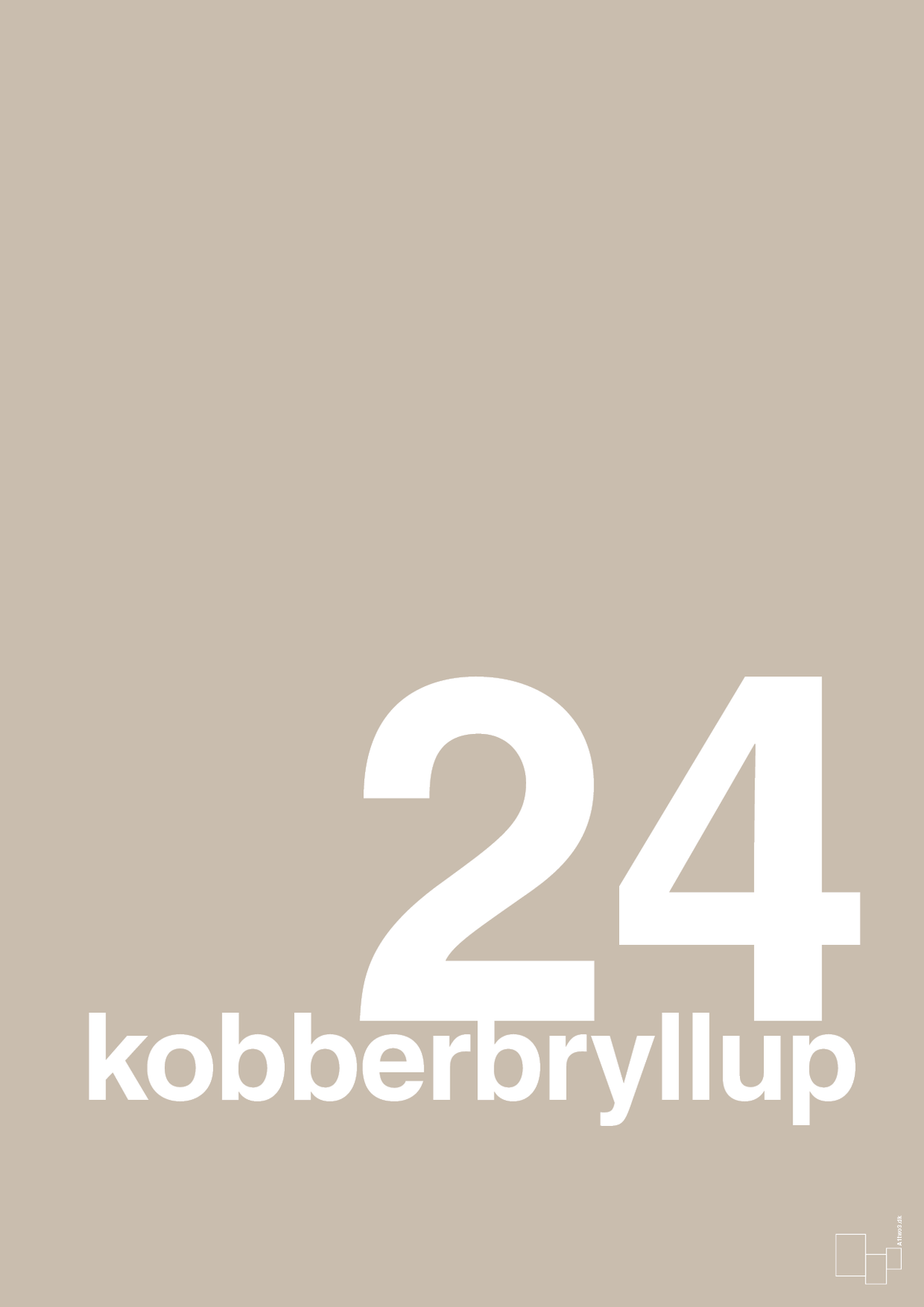 plakat: kobberbryllup - creamy mushroom-Bryllup-A1two3