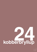 plakat: kobberbryllup - plum-Bryllup-A1two3