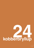plakat: kobberbryllup - rumba orange-Bryllup-A1two3