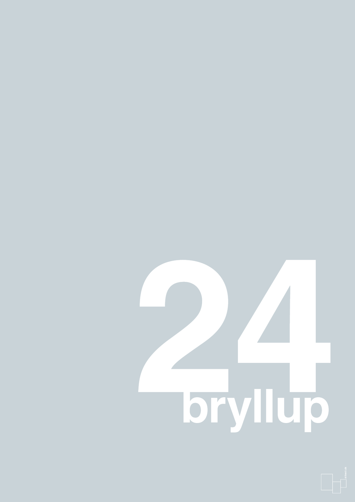 plakat: bryllup - light drizzle-Bryllup-A1two3