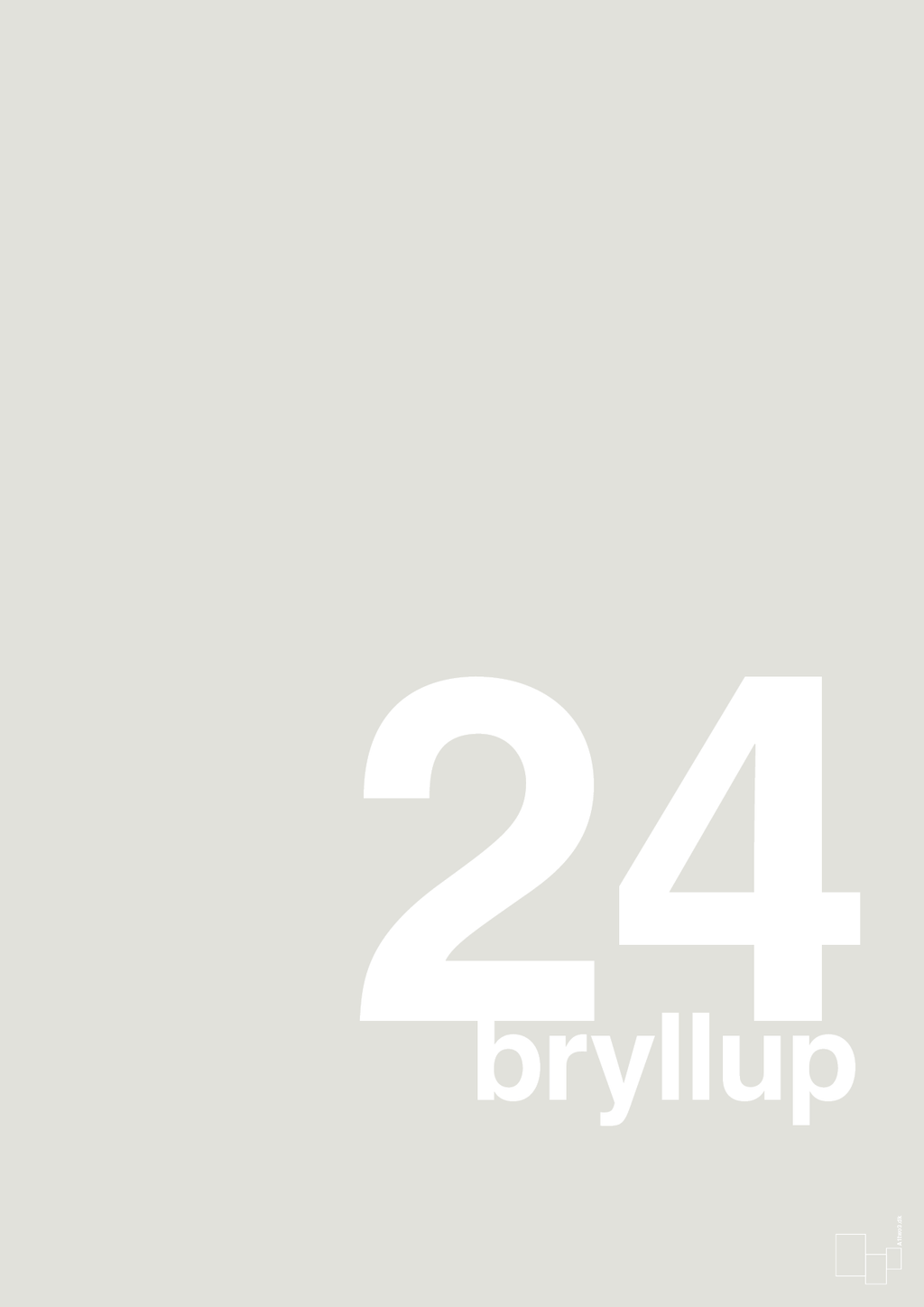 plakat: bryllup - painters white-Bryllup-A1two3