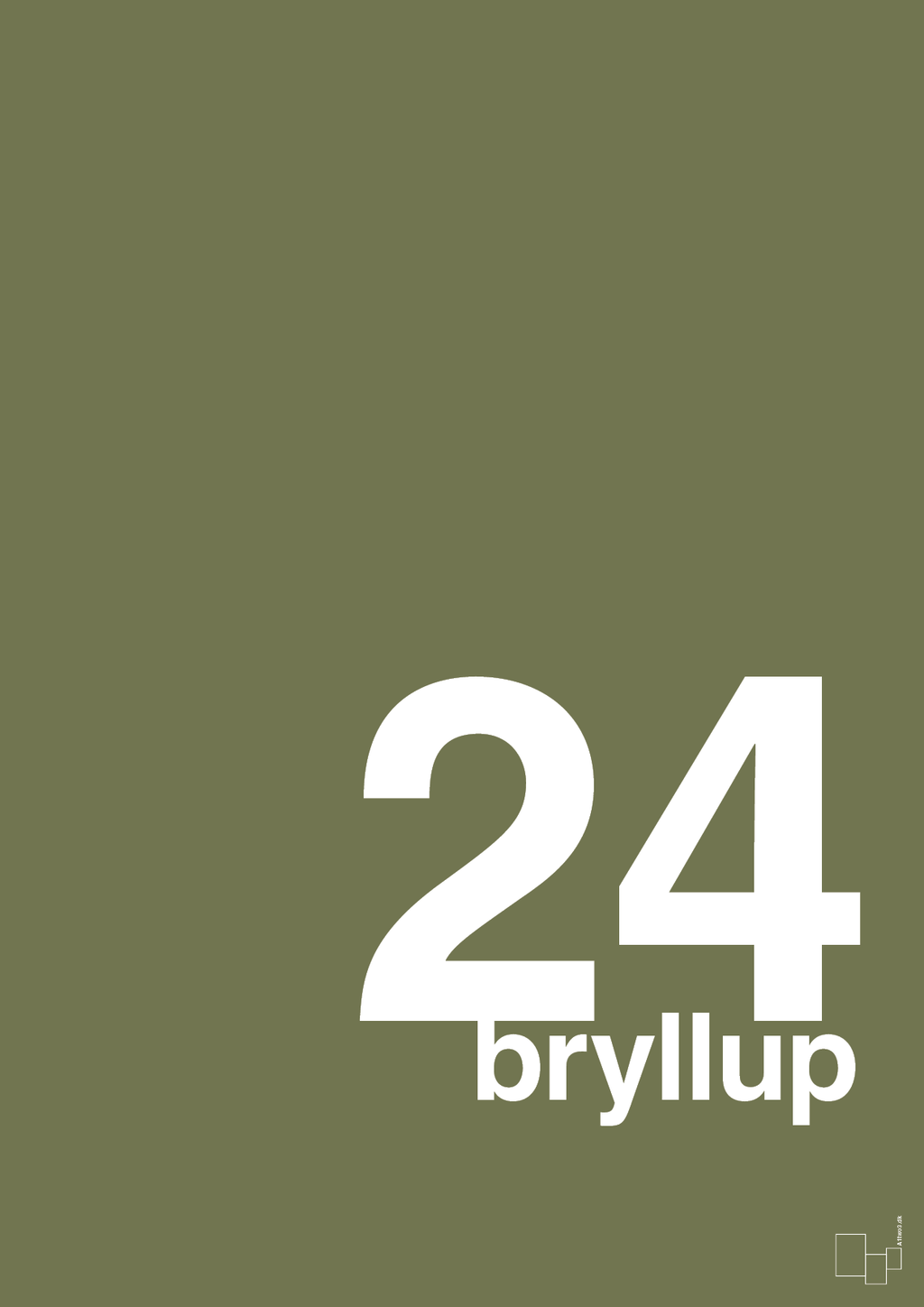 plakat: bryllup - secret meadow-Bryllup-A1two3