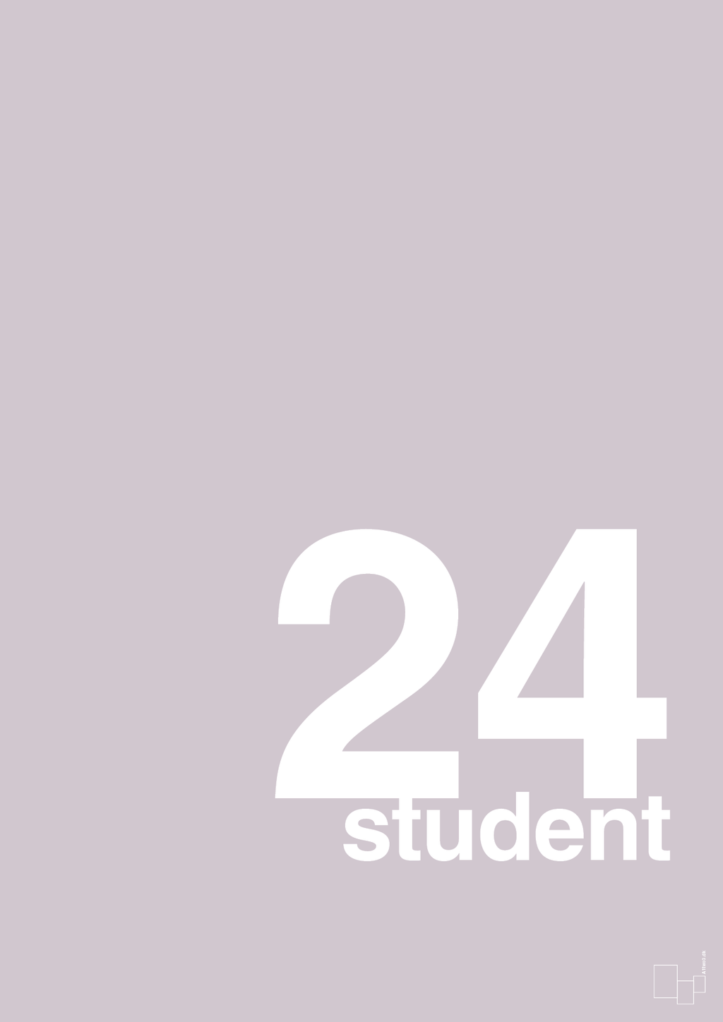 plakat: student 2024 - dusty lilac-Student-A1two3