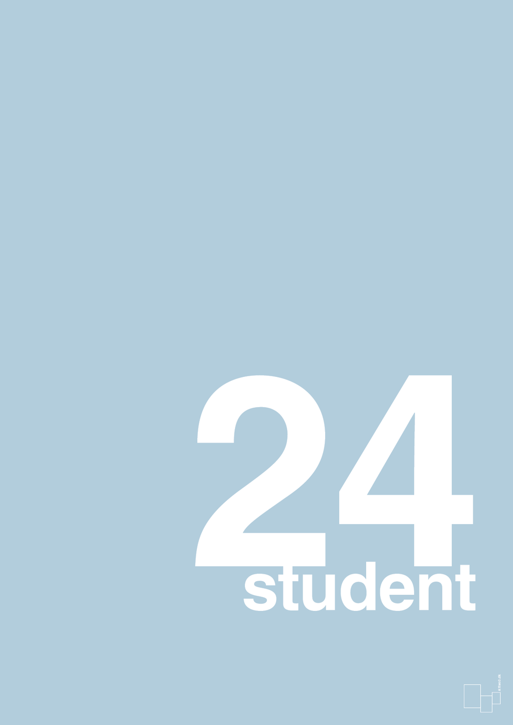 plakat: student 2024 - heavenly blue-Student-A1two3