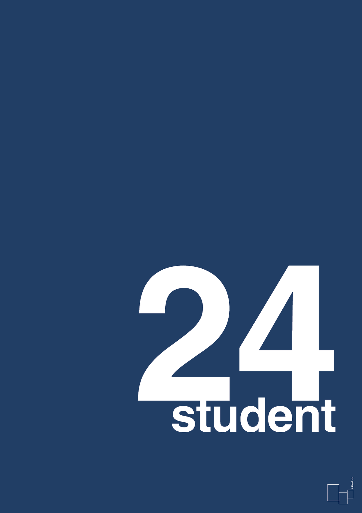 plakat: student 2024 - lapis blue-Student-A1two3