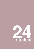 plakat: student 2024 - light rose-Student-A1two3