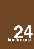 plakat: konfirmand 2024 - dark brown-Konfirmand-A1two3