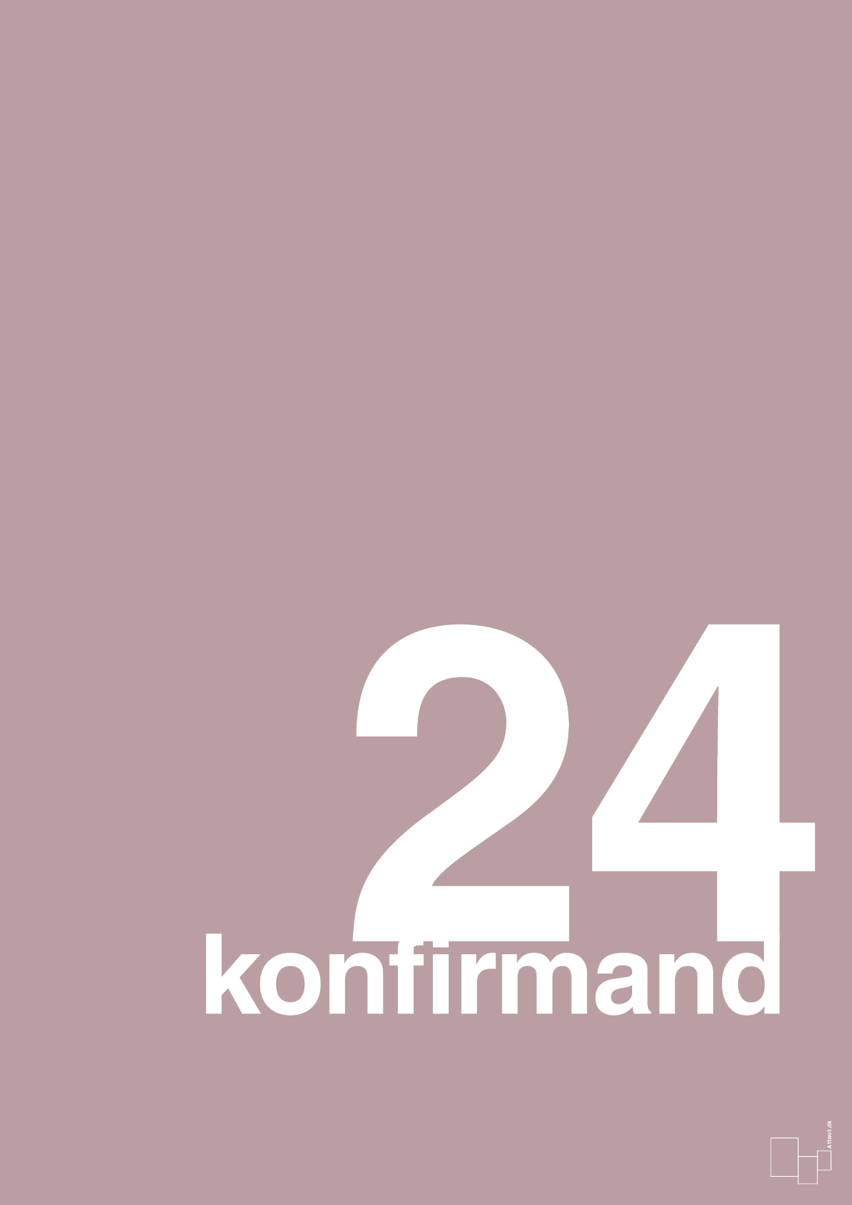 plakat: konfirmand 2024 - light rose-Konfirmand-A1two3