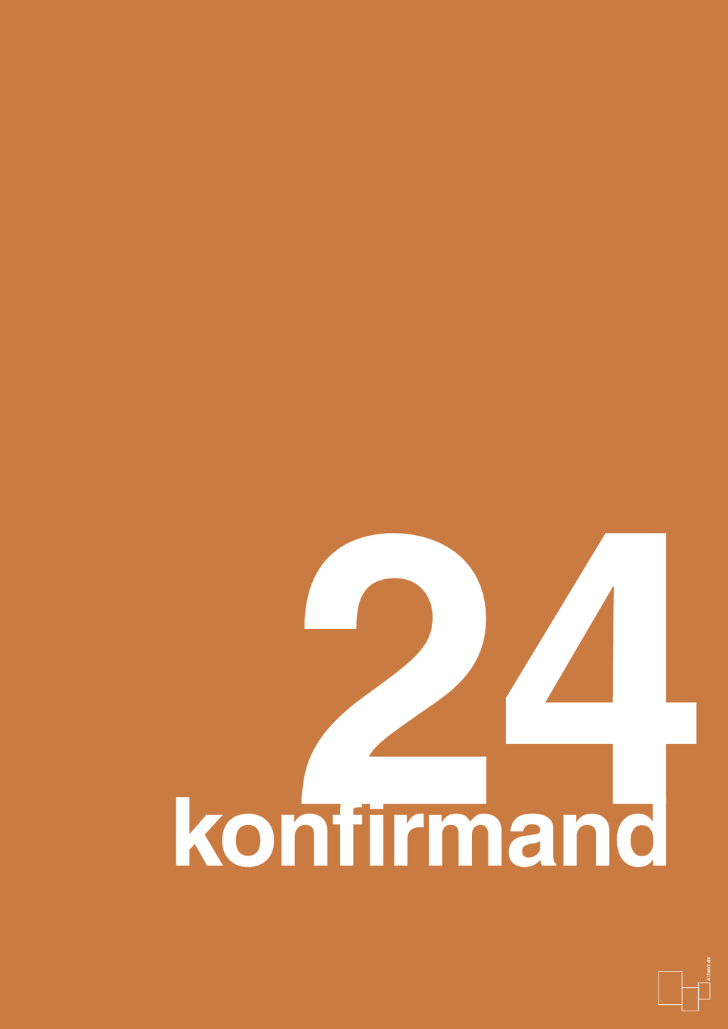 plakat: konfirmand 2024 - rumba orange-Konfirmand-A1two3