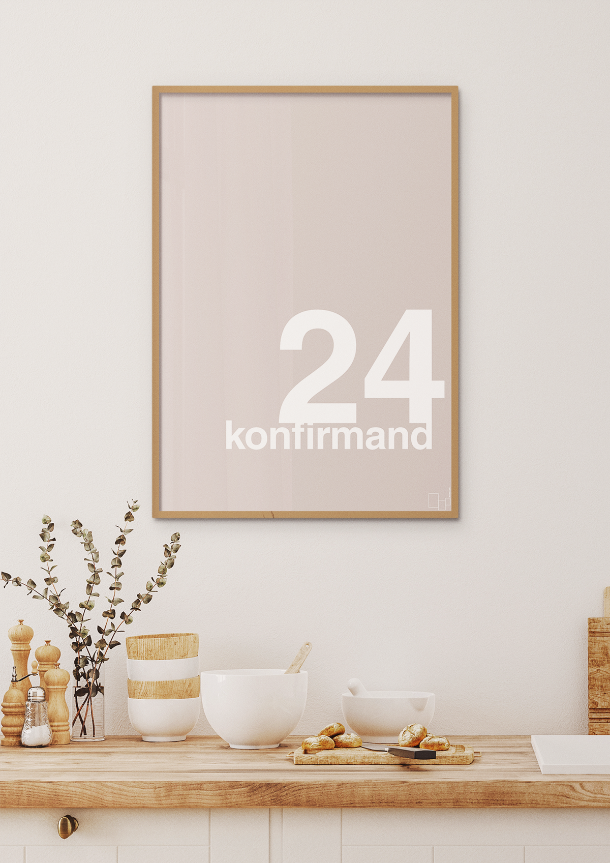 plakat: konfirmand 2024 - painters white-Konfirmand-A1two3