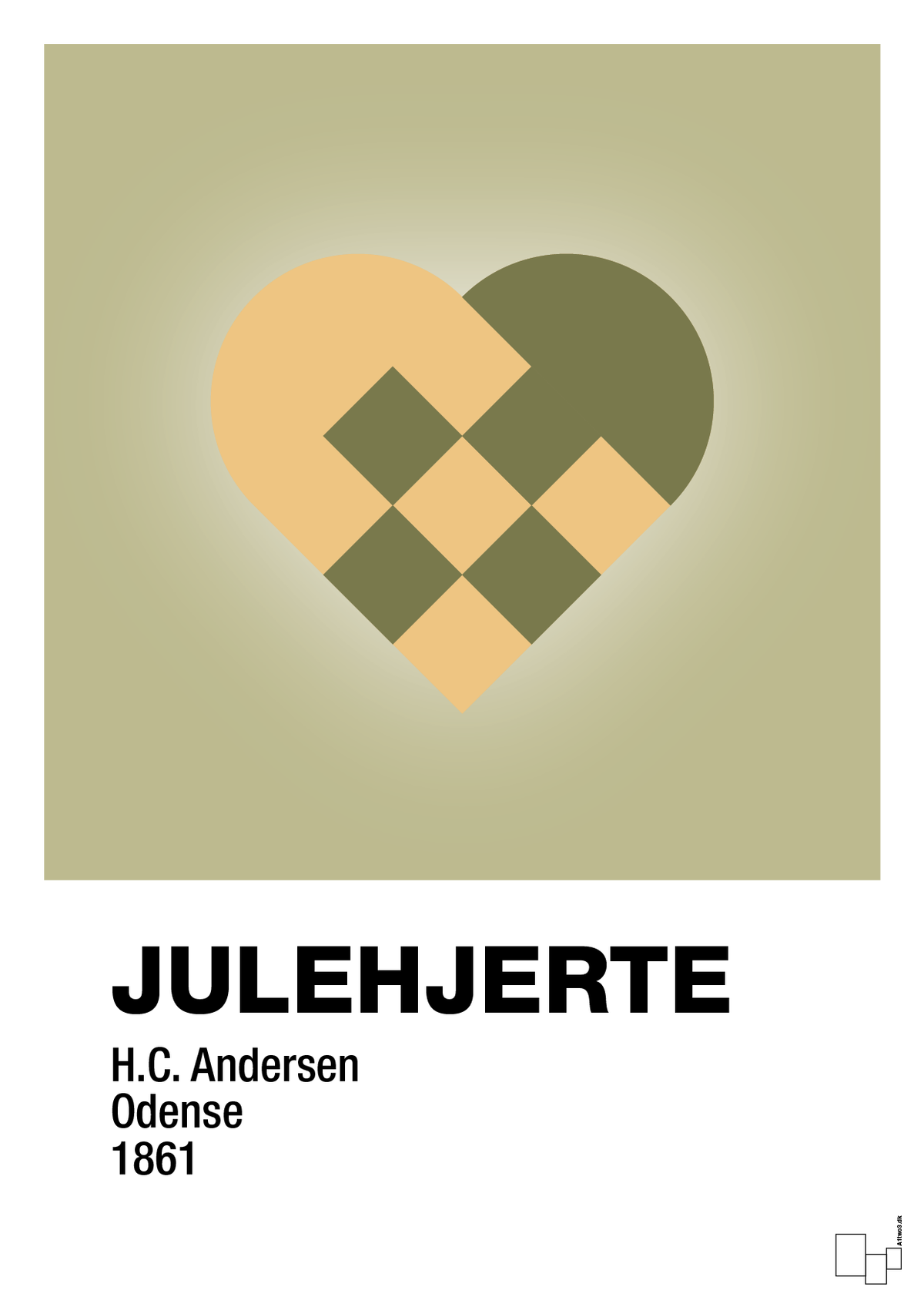 plakat: julepynt julehjerte - back to nature-Jul-A1two3