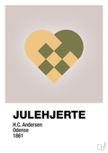 plakat: julepynt julehjerte - broken beige-Jul-A1two3