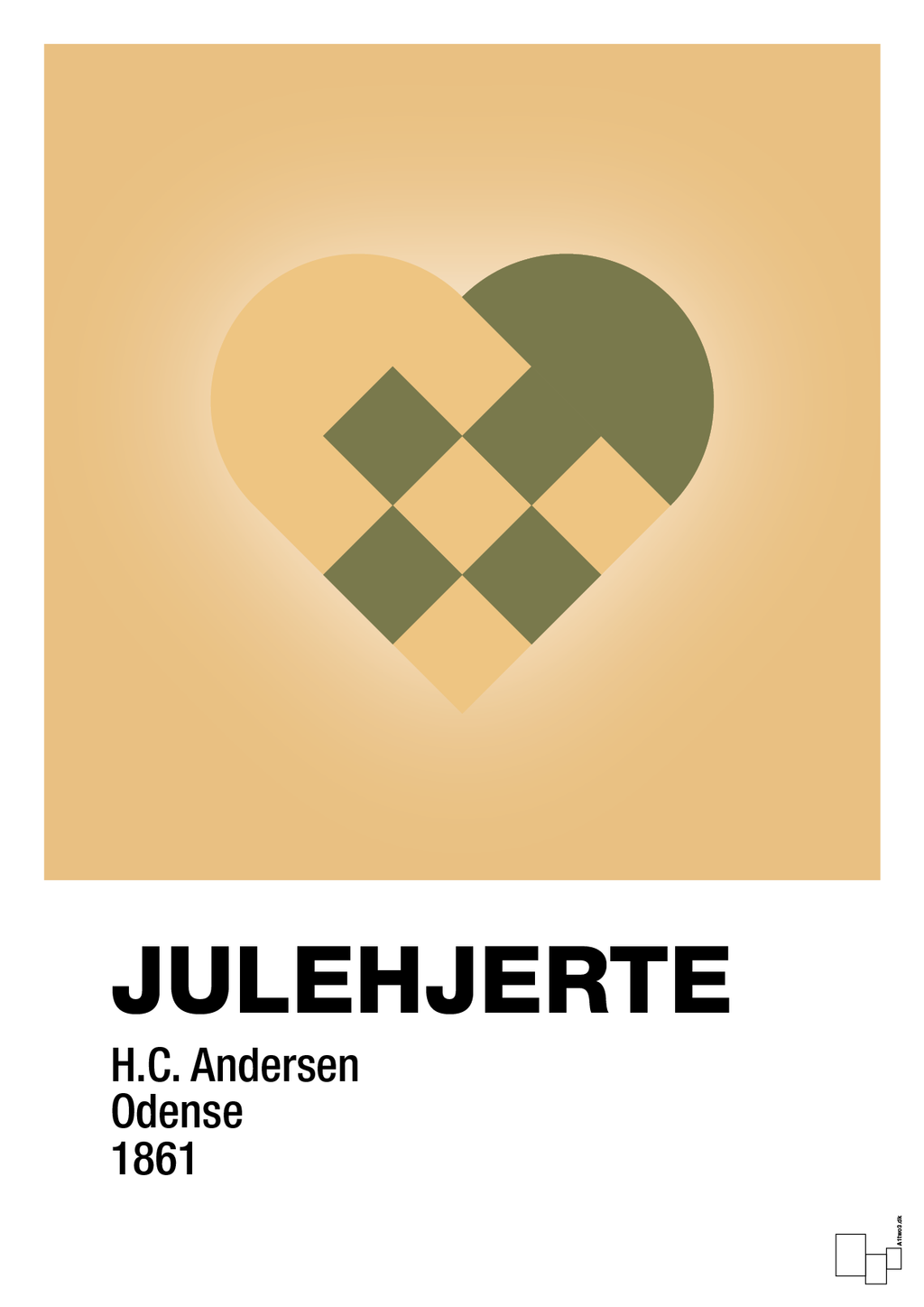 plakat: julepynt julehjerte - charismatic-Jul-A1two3