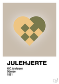 plakat: julepynt julehjerte - creamy mushroom-Jul-A1two3