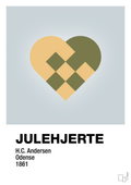 plakat: julepynt julehjerte - light drizzle-Jul-A1two3
