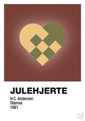 plakat: julepynt julehjerte - red pepper-Jul-A1two3