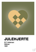 plakat: julepynt julehjerte - secret meadow-Jul-A1two3