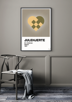 Julepynt julehjerte - petrol-Jul-A1two3