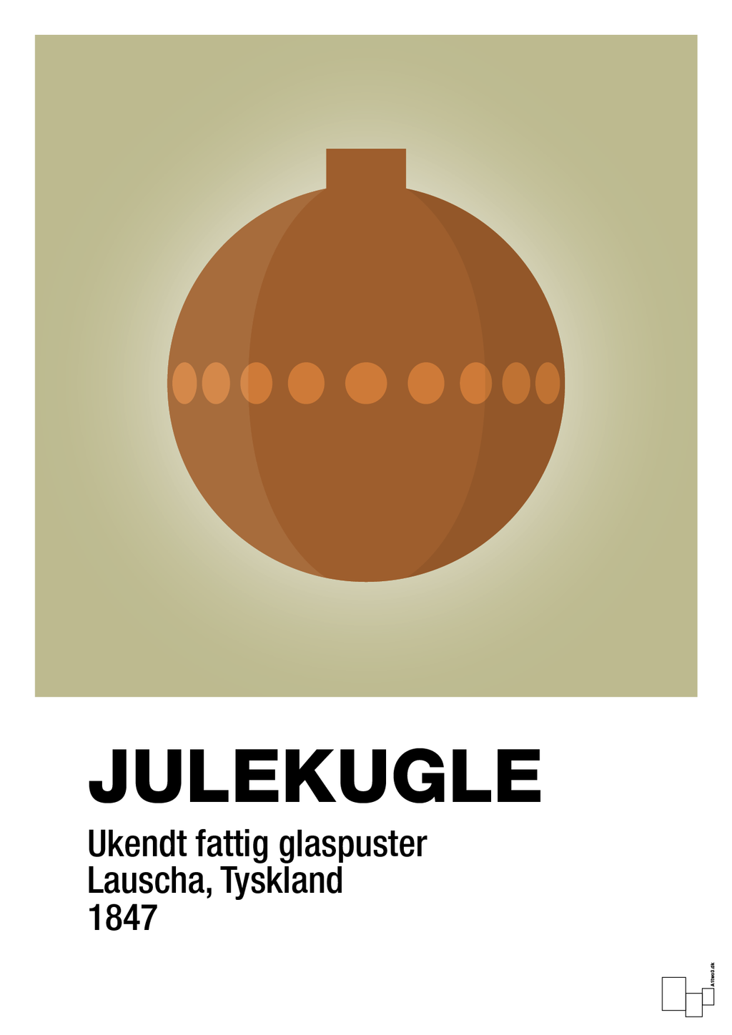 plakat: julepynt julekugle - back to nature-Jul-A1two3
