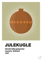 plakat: julepynt julekugle - back to nature-Jul-A1two3