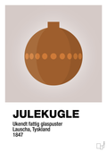 plakat: julepynt julekugle - broken beige-Jul-A1two3