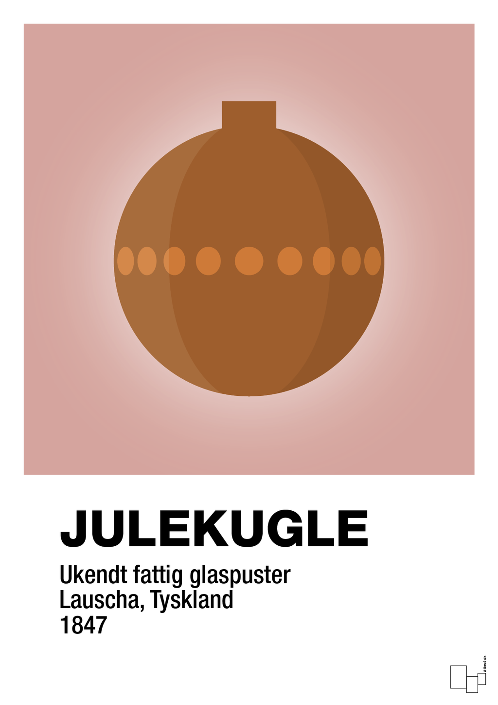 plakat: julepynt julekugle - bubble shell-Jul-A1two3