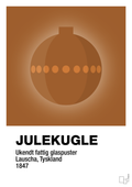 plakat: julepynt julekugle - cognac-Jul-A1two3