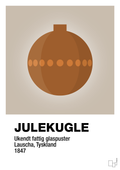 plakat: julepynt julekugle - creamy mushroom-Jul-A1two3