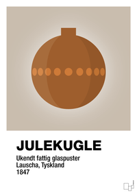 plakat: julepynt julekugle