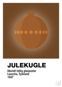 plakat: julepynt julekugle