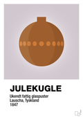 plakat: julepynt julekugle - dusty lilac-Jul-A1two3