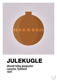 plakat: julepynt julekugle