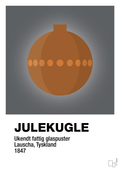 plakat: julepynt julekugle - graphic charcoal-Jul-A1two3