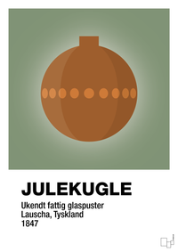 plakat: julepynt julekugle