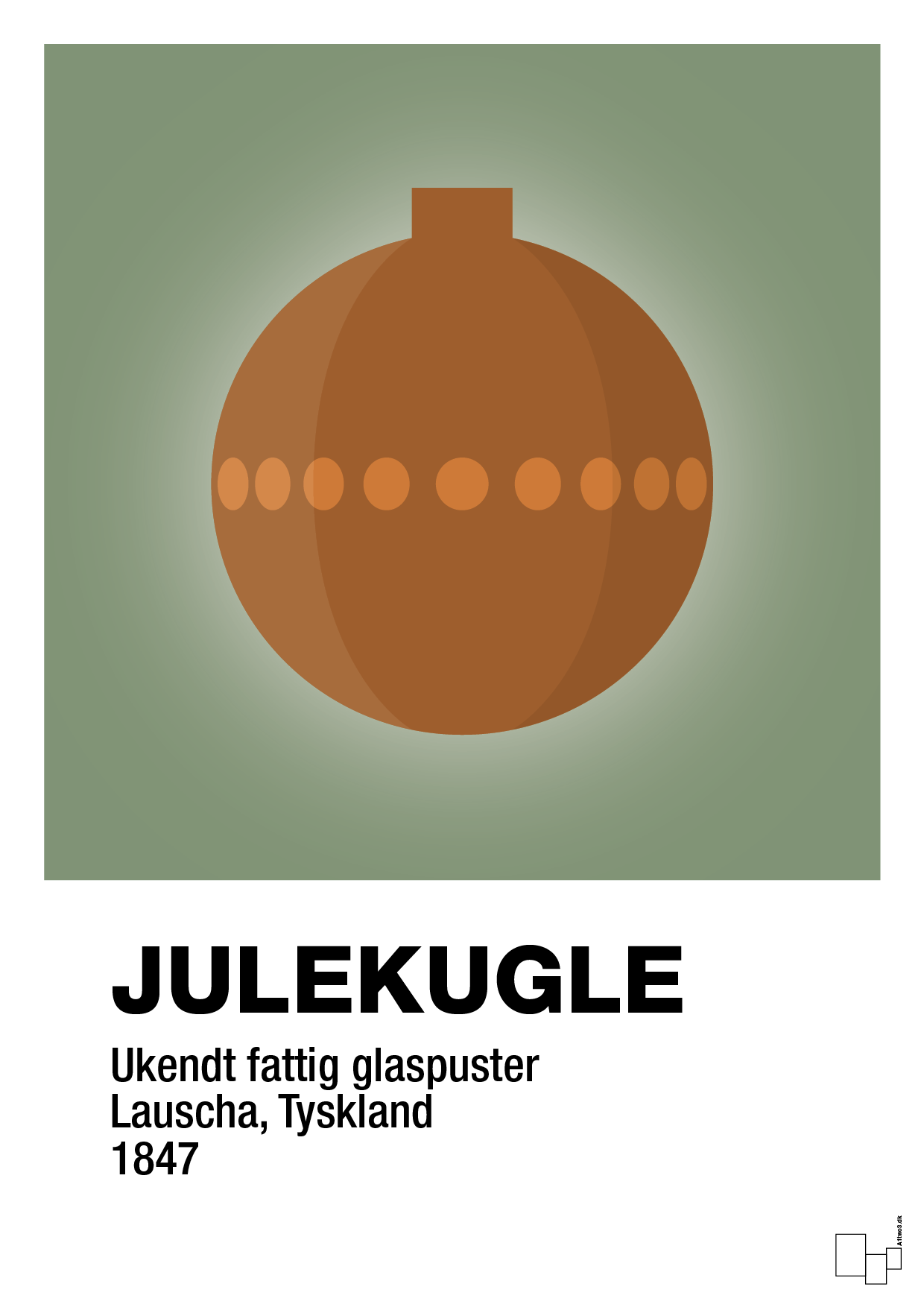 plakat: julepynt julekugle - jade-Jul-A1two3