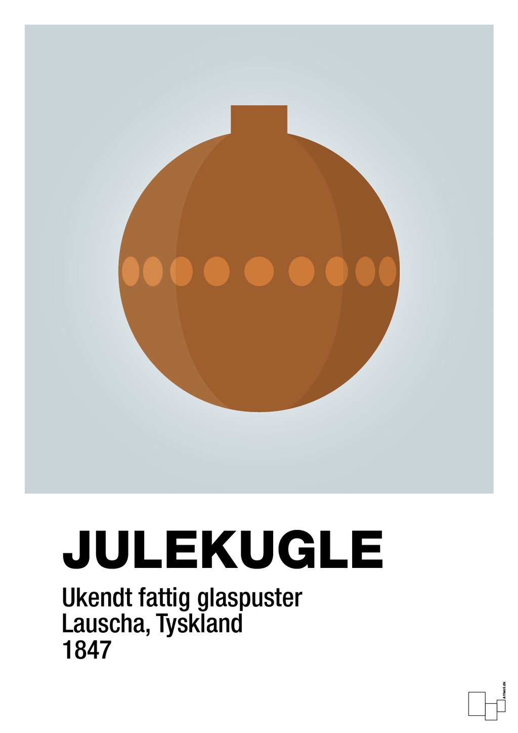 plakat: julepynt julekugle - light drizzle-Jul-A1two3