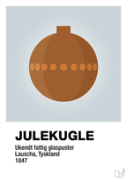 plakat: julepynt julekugle - light drizzle-Jul-A1two3