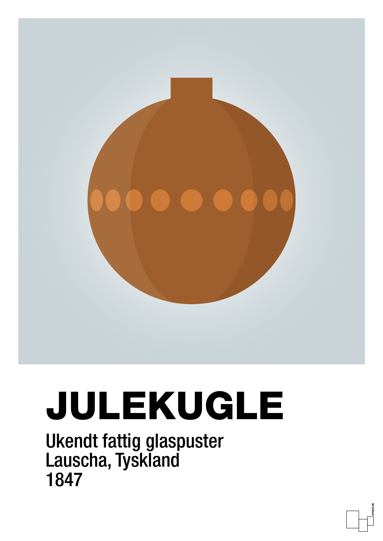 plakat: julepynt julekugle - light drizzle-Jul-A1two3
