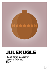 plakat: julepynt julekugle