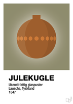plakat: julepynt julekugle - misty forrest-Jul-A1two3