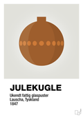 plakat: julepynt julekugle - painters white-Jul-A1two3