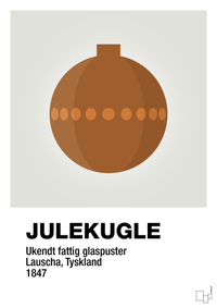 plakat: julepynt julekugle