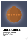 Julepynt julekugle - petrol-Jul-A1two3