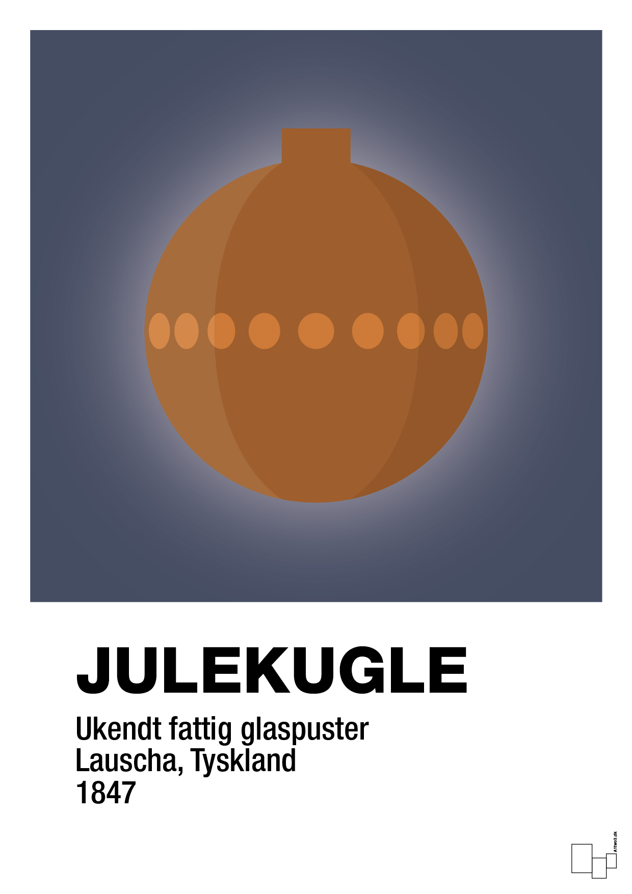 Julepynt julekugle - petrol-Jul-A1two3